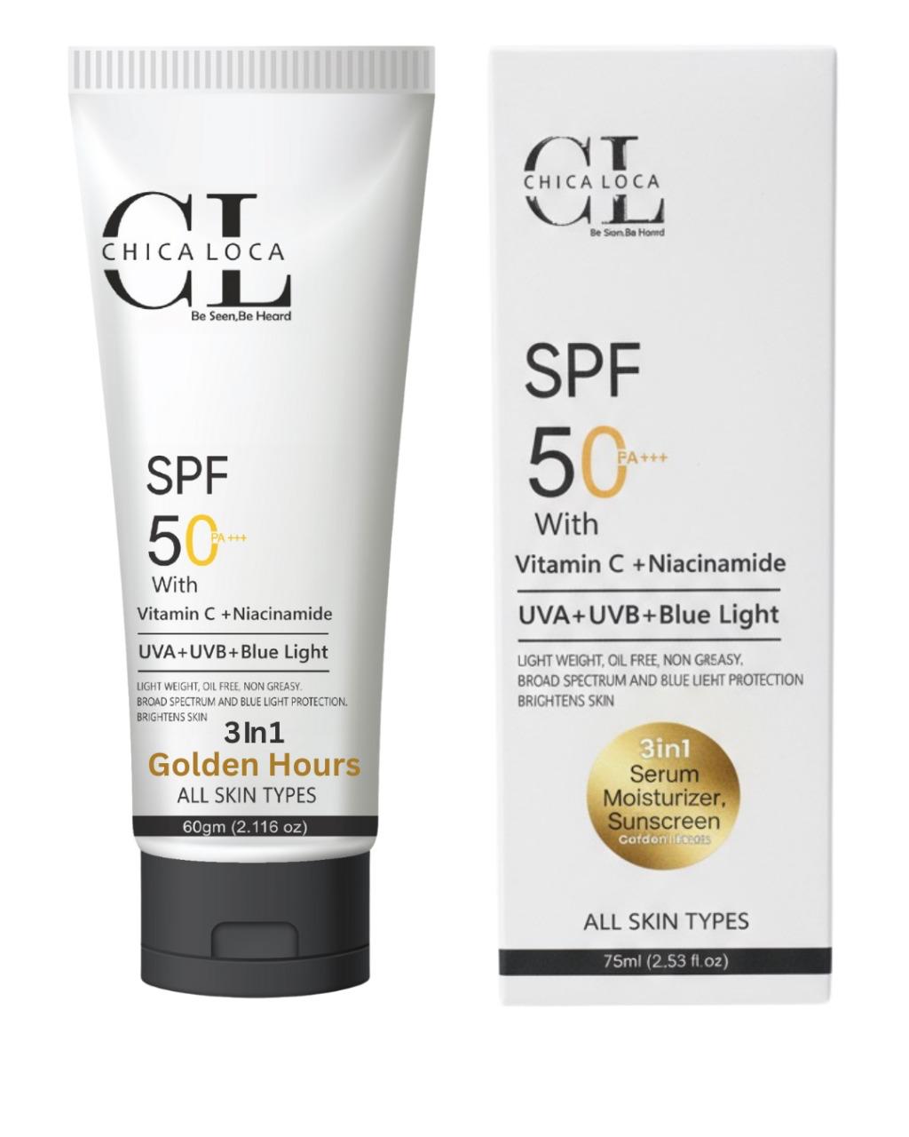 3in1 Golden Hours – Serum, Moisturizer & Sunscreen SPF 50